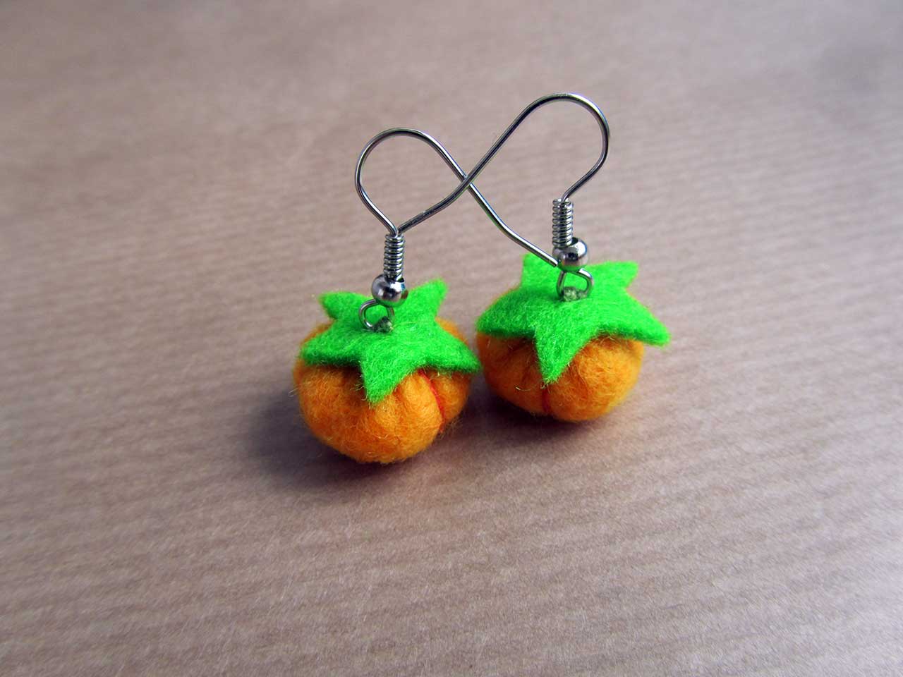 Pendientes de calabaza
